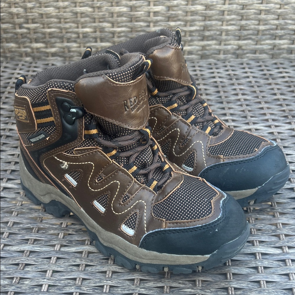 Read Head Kids Brown and Black Outdoor Waterproof Boots Little Boys Size 3